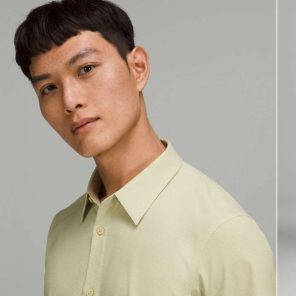 Lululemon Airing Easy Long Sleeve Shirt Heathered Dew Green - Picture 2 of 13